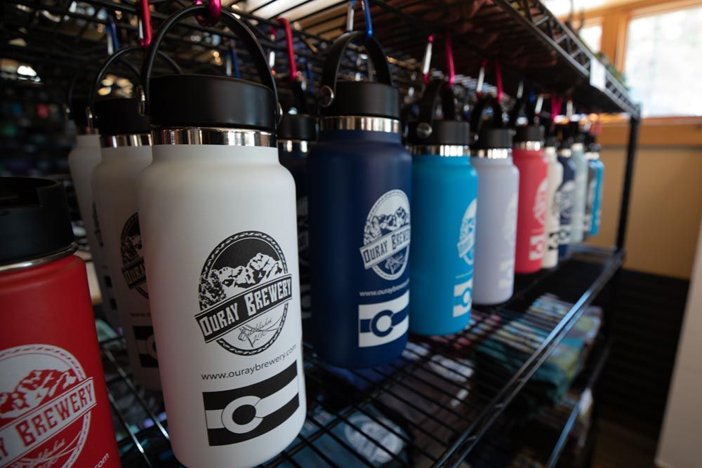 ouray brewery hydro flask water bottles